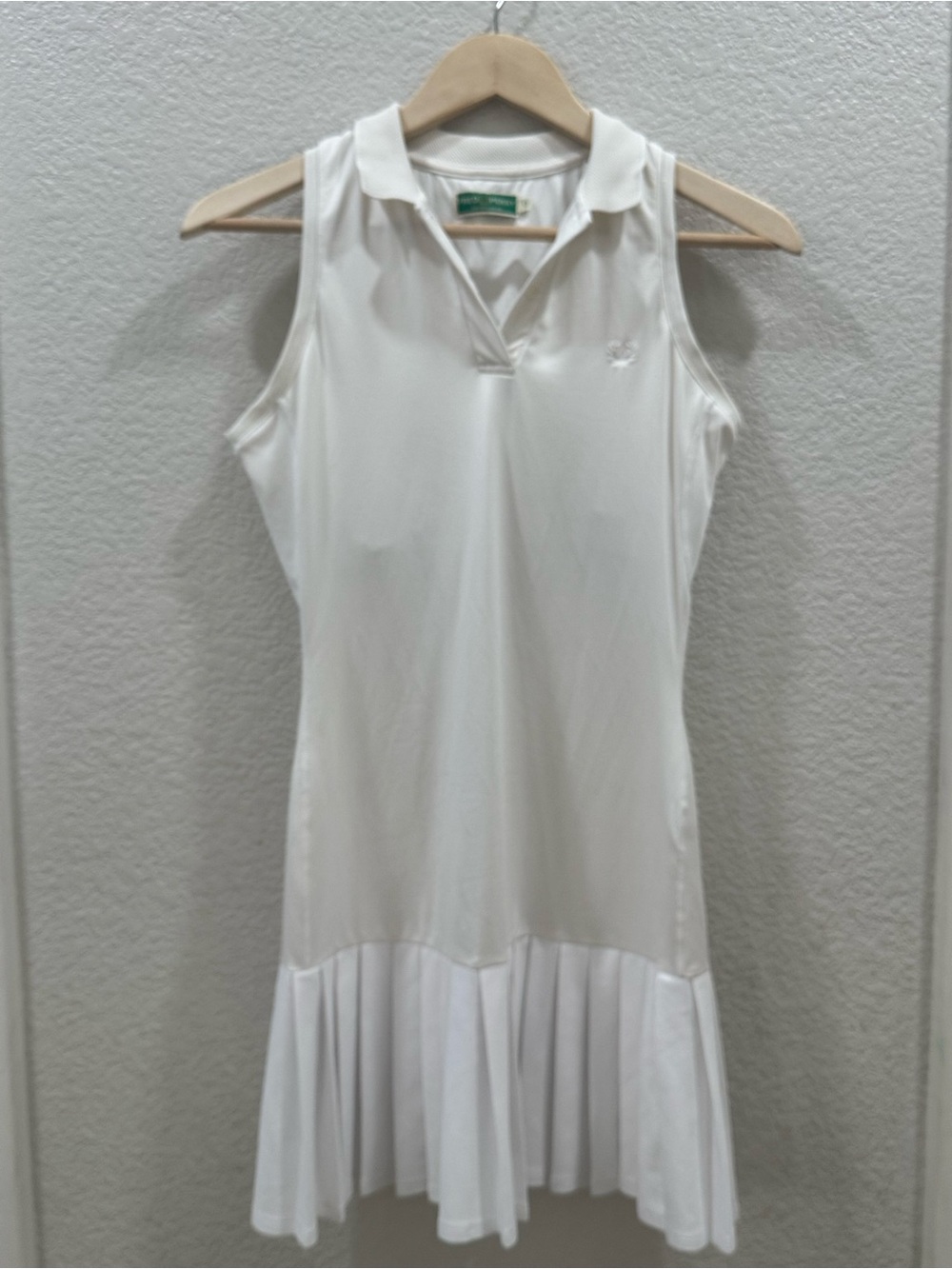 Vintage Fred Perry White Sleeveless Polo Tennis Dress
